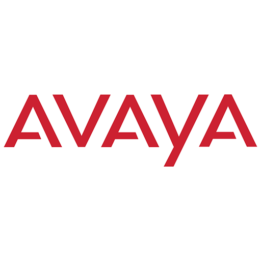 לוגו Avaya בצבע אדום עם עיצוב מודרני ופשוט
