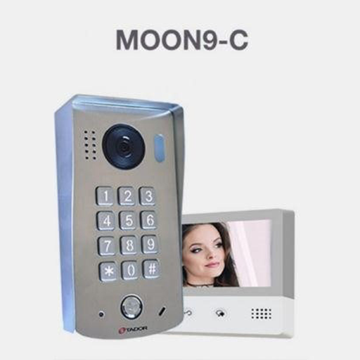 קיט אינטרקום טלוויזיה 2 גידים עם קודן moon-9 ומסך מגע צבעוני 7 אינץ' דגם WIX