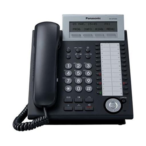 טלפון Panasonic KX-NT343 עם מסך LCD רחב ומקשים חכמים