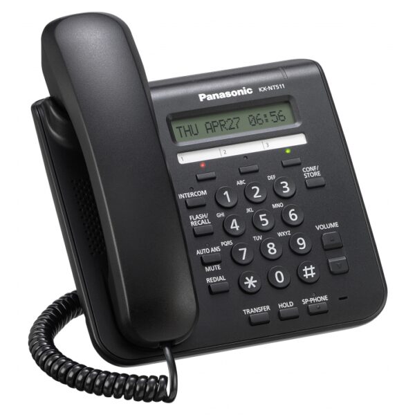 טלפון IP Panasonic KX-NT511 עם תצוגת LCD ודיבורית