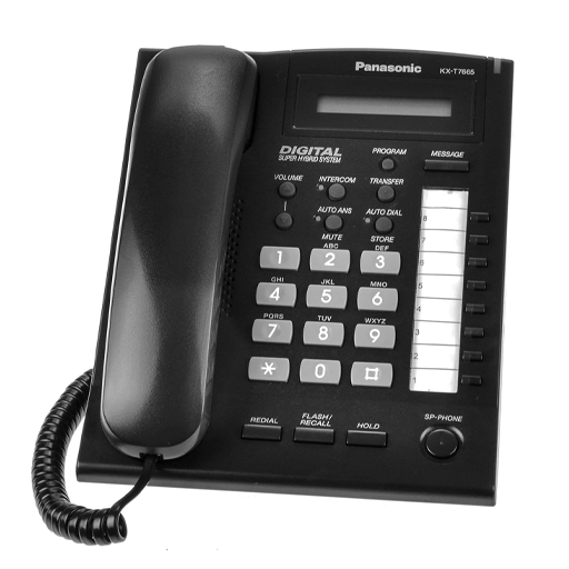 טלפון דיגיטלי Panasonic KX-T7665 למרכזיה – טלפון משרדי מחודש