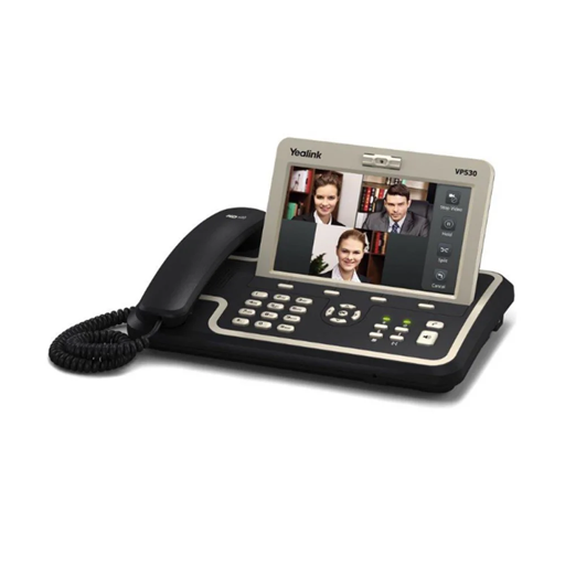 טלפון וידאו IP VP530 עם מסך מגע ומצלמה קדמית