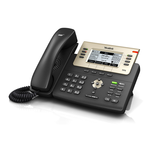 טלפון IP Yealink SIP-T27G עם מסך מואר ושלוחות SIP